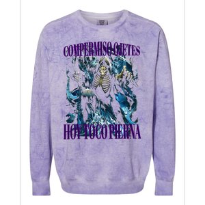 Compermiso Ojetes Hoy Toco Pierna Calacas Chidas Gym Colorblast Crewneck Sweatshirt