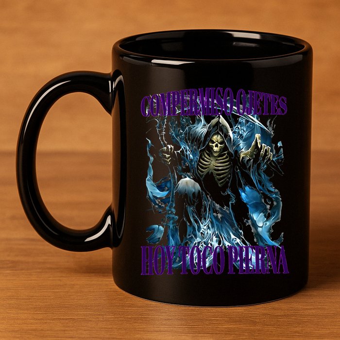 Compermiso Ojetes Hoy Toco Pierna Calacas Chidas Gym 11oz C Handle Ceramic Mug