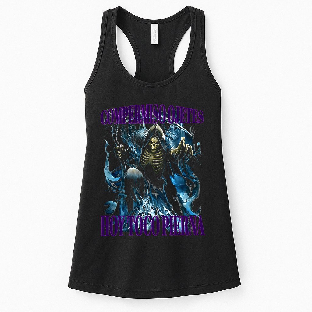 Compermiso Ojetes Hoy Toco Pierna Calacas Chidas Gym Womens Tank Top