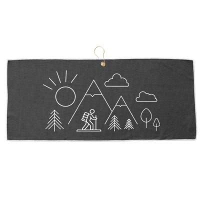 Camping Outdoor Hiking Apparel Outdoor Camping Hiking Large Microfiber Waffle Golf Towel