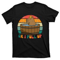 Capybara Ok I Pull Up Vintage Cute Funny Retro Rodent T-Shirt