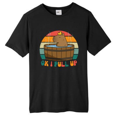 Capybara Ok I Pull Up Vintage Cute Funny Retro Rodent Tall Fusion ChromaSoft Performance T-Shirt