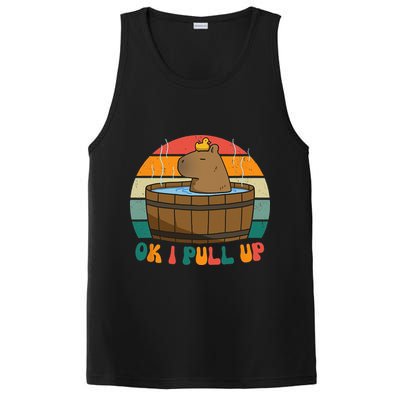Capybara Ok I Pull Up Vintage Cute Funny Retro Rodent PosiCharge Competitor Tank