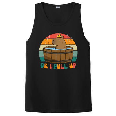 Capybara Ok I Pull Up Vintage Cute Funny Retro Rodent PosiCharge Competitor Tank