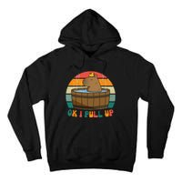 Capybara Ok I Pull Up Vintage Cute Funny Retro Rodent Tall Hoodie