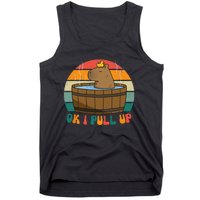 Capybara Ok I Pull Up Vintage Cute Funny Retro Rodent Tank Top