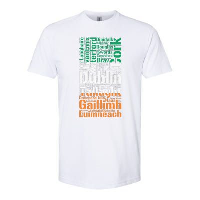 Cities of Ireland Flag Irish Roots Irish Family Softstyle® CVC T-Shirt