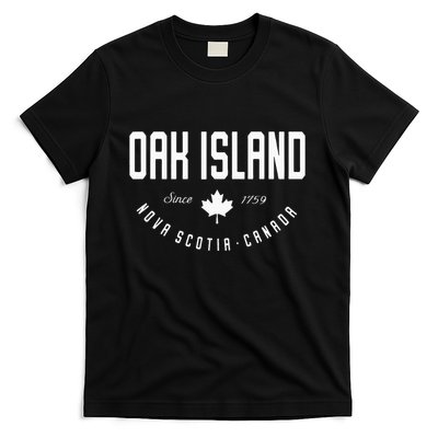Ca Oak Island N.O.V.A Scotia Canadian Maple Leaf T-Shirt
