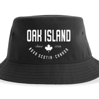Ca Oak Island N.O.V.A Scotia Canadian Maple Leaf Sustainable Bucket Hat