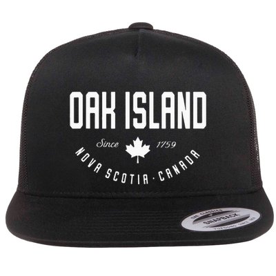 Ca Oak Island N.O.V.A Scotia Canadian Maple Leaf Flatbill Hat