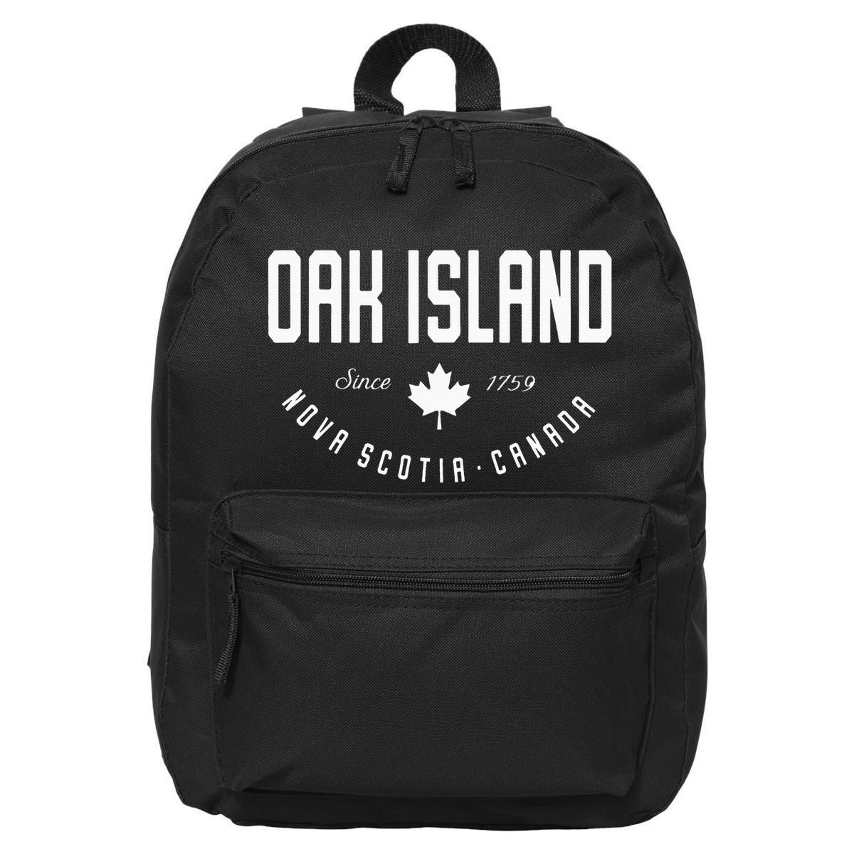 Ca Oak Island N.O.V.A Scotia Canadian Maple Leaf 16 in Basic Backpack