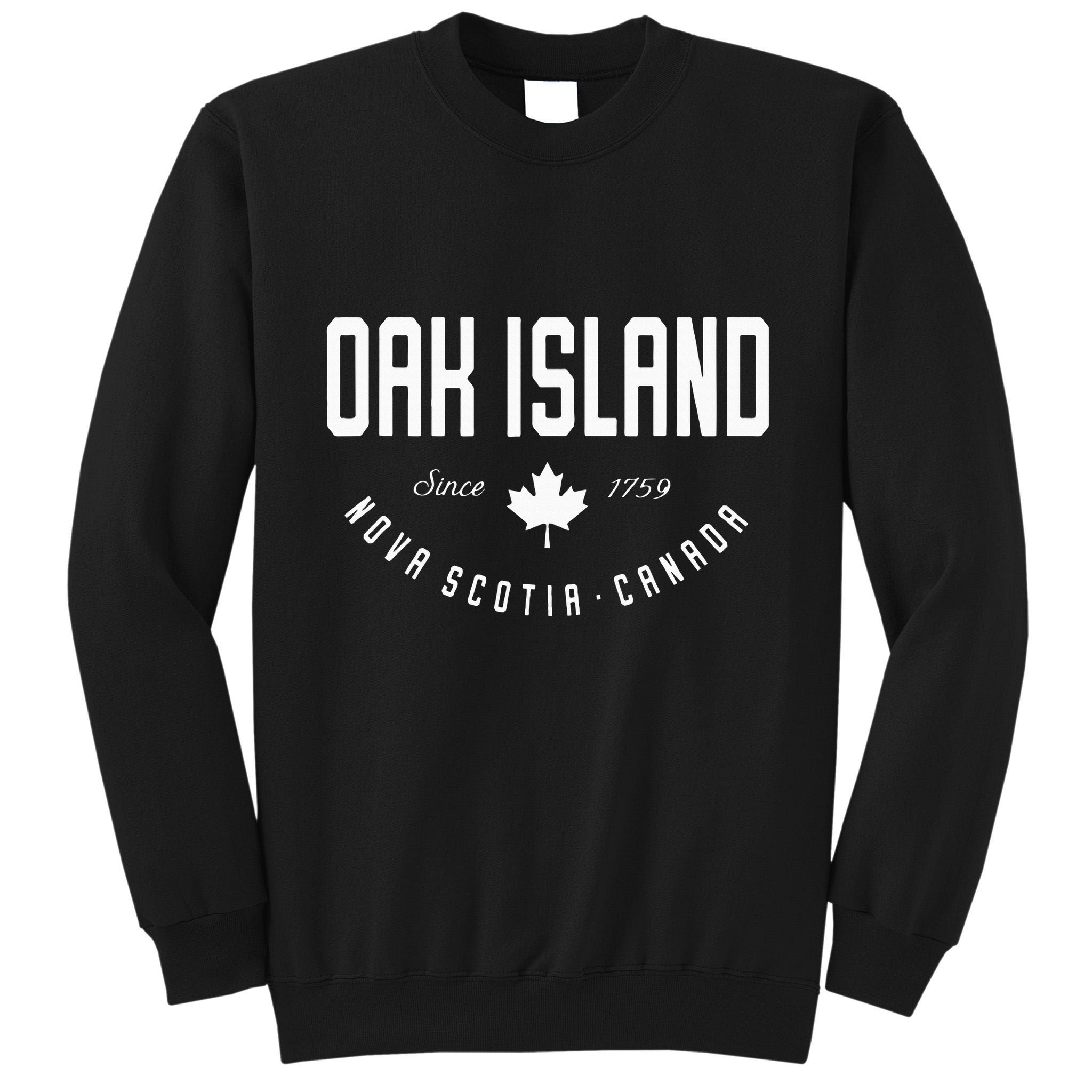 Ca Oak Island N.O.V.A Scotia Canadian Maple Leaf Tall Sweatshirt