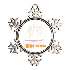 Come On Inner Peace I Haven't Got All Day Yoga Meditation Gift Metallic Star Ornament