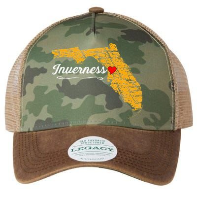 City Of Inverness FLORIDA FL Merch Souvenir Legacy Tie Dye Trucker Hat