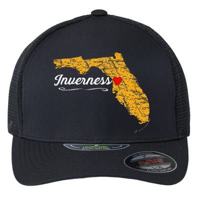 City Of Inverness FLORIDA FL Merch Souvenir Flexfit Unipanel Trucker Cap