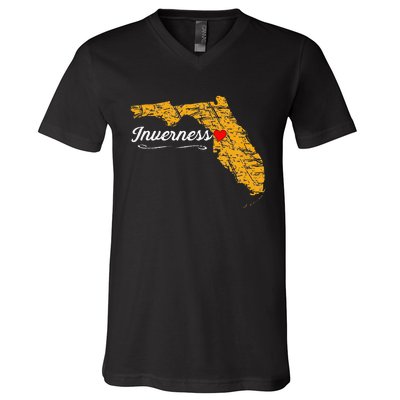 City Of Inverness FLORIDA FL Merch Souvenir V-Neck T-Shirt