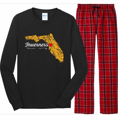 City Of Inverness FLORIDA FL Merch Souvenir Long Sleeve Pajama Set