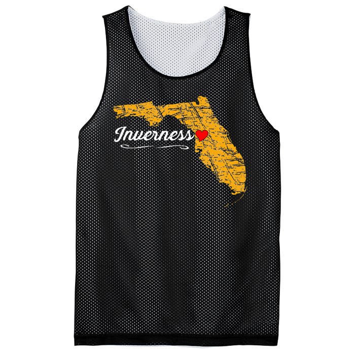 City Of Inverness FLORIDA FL Merch Souvenir Mesh Reversible Basketball Jersey Tank