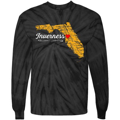 City Of Inverness FLORIDA FL Merch Souvenir Tie-Dye Long Sleeve Shirt