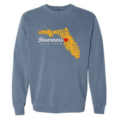 City Of Inverness FLORIDA FL Merch Souvenir Garment-Dyed Sweatshirt