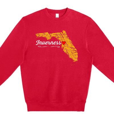 City Of Inverness FLORIDA FL Merch Souvenir Premium Crewneck Sweatshirt