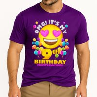 Cute OMG It's My 9th Birthday #BirthdayGirl Emoji Cooling Performance Crew T-Shirt