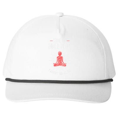 Come On Inner Peace I Havent Got All Day Funny Yoga Snapback Five-Panel Rope Hat