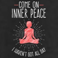 Come On Inner Peace I Havent Got All Day Funny Yoga Adult Drive Performance Visor