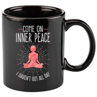 Come On Inner Peace I Havent Got All Day Funny Yoga 11oz C Handle Ceramic Mug