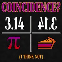 Coincidence I Think Not Pi Day Funny Pie Style  Ladies PosiCharge Tri-Blend Wicking Tank