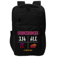 Coincidence I Think Not Pi Day Funny Pie Style  Impact Tech Backpack