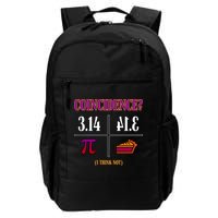 Coincidence I Think Not Pi Day Funny Pie Style  Backpack
