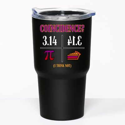 Coincidence I Think Not Pi Day Funny Pie Style  Tumbler