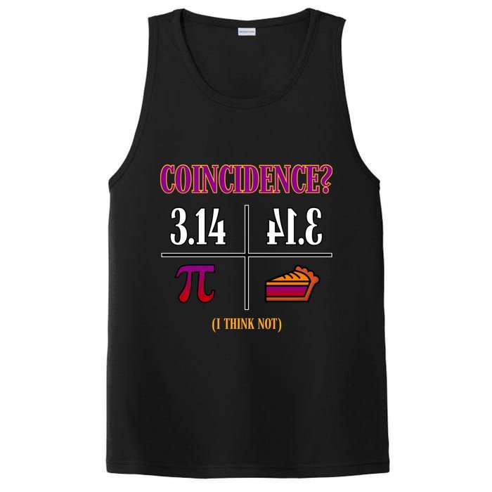 Coincidence I Think Not Pi Day Funny Pie Style  PosiCharge Competitor Tank