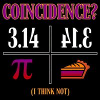 Coincidence I Think Not Pi Day Funny Pie Style  Cropped Pullover Crew