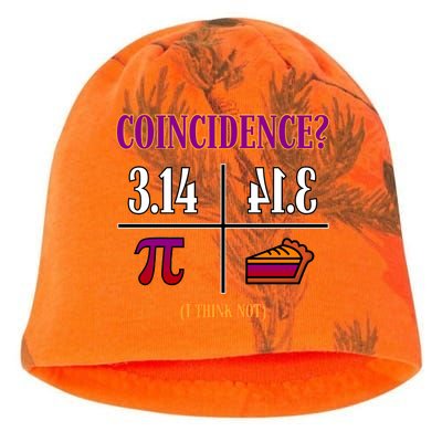 Coincidence I Think Not Pi Day Funny Pie Style  Kati - Camo Knit Beanie