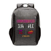 Coincidence I Think Not Pi Day Funny Pie Style  Vector Backpack