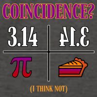 Coincidence I Think Not Pi Day Funny Pie Style  Vector Backpack