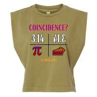 Coincidence I Think Not Pi Day Funny Pie Style  Garment-Dyed Women's Muscle Tee