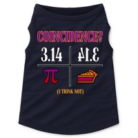 Coincidence I Think Not Pi Day Funny Pie Style  Doggie Tank