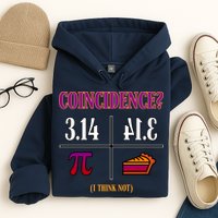 Coincidence I Think Not Pi Day Funny Pie Style  Hoodie
