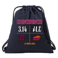 Coincidence I Think Not Pi Day Funny Pie Style  Drawstring Bag