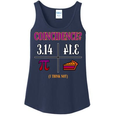 Coincidence I Think Not Pi Day Funny Pie Style  Ladies Essential Tank