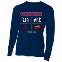 Coincidence I Think Not Pi Day Funny Pie Style  Cooling Performance Long Sleeve Crew