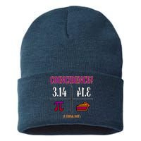 Coincidence I Think Not Pi Day Funny Pie Style  Sustainable Knit Beanie