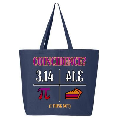 Coincidence I Think Not Pi Day Funny Pie Style  25L Jumbo Tote