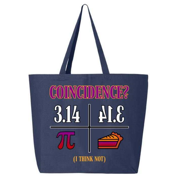 Coincidence I Think Not Pi Day Funny Pie Style  25L Jumbo Tote