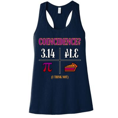 Coincidence I Think Not Pi Day Funny Pie Style  Womens Tank Top