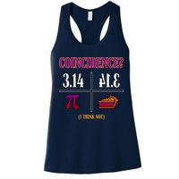 Coincidence I Think Not Pi Day Funny Pie Style  Womens Tank Top