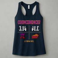 Coincidence I Think Not Pi Day Funny Pie Style  Womens Tank Top